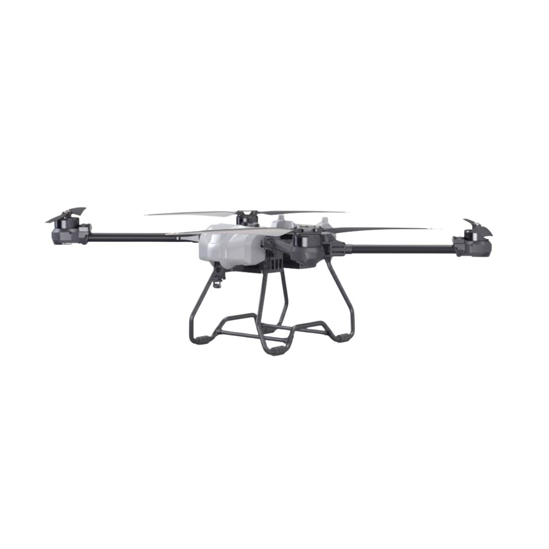 Drone Drone de Transport Logistique et Levage Lourd (50kg) Lannkin en vol transportant une charge de 50 kg sur un chantier de construction